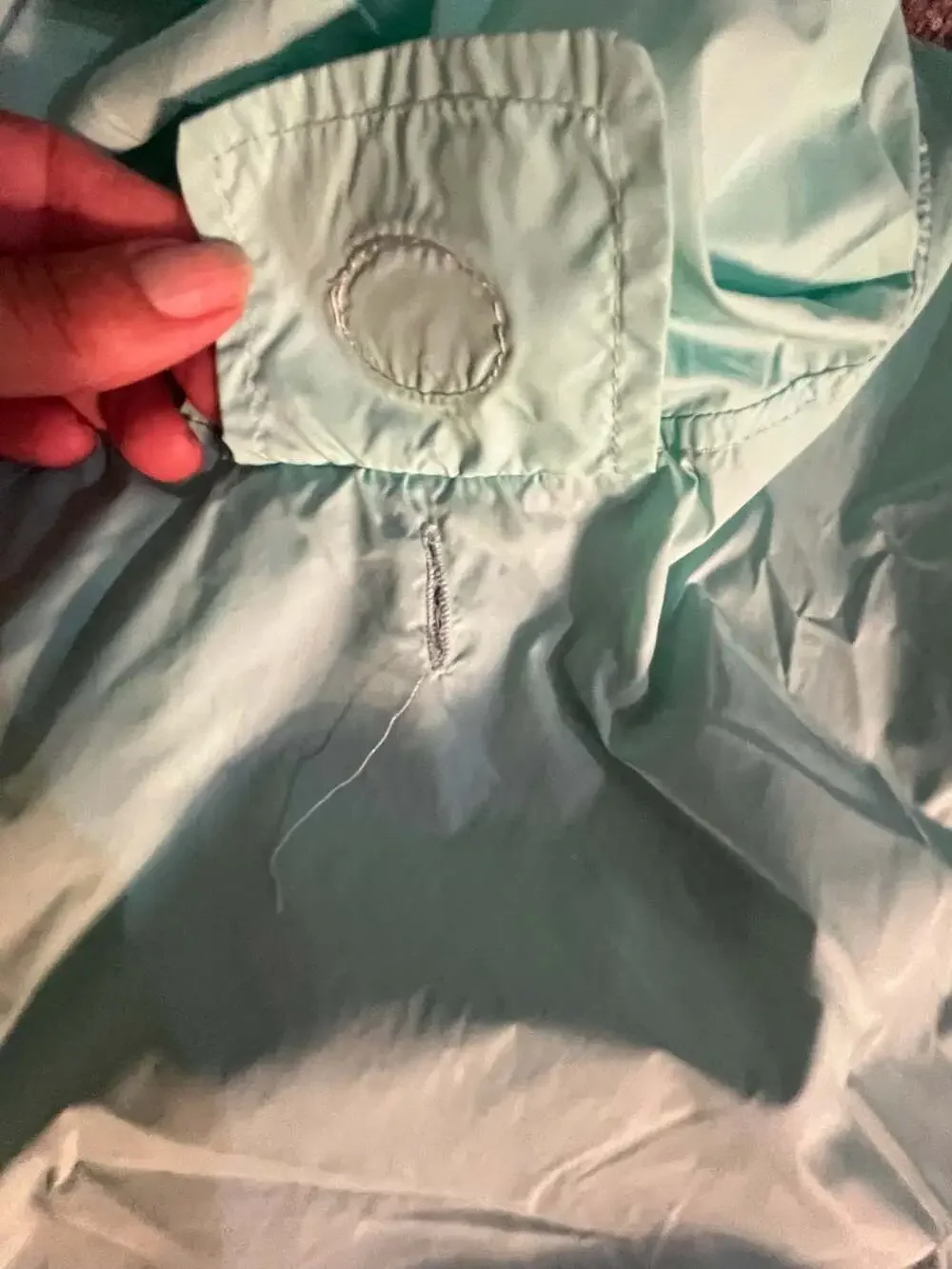 Zach & Zoey Mint Hooded Dog Raincoat With Pocket 003-031